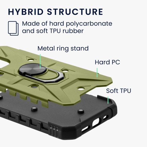 Husa Kwmobile pentru Samsung Galaxy S23, Verde, Policarbonat, 61249.17