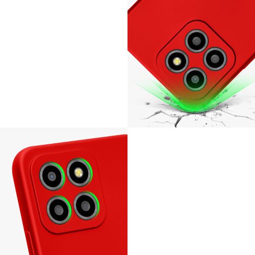 Husa Kwmobile pentru Honor X8 5G/X6/70 Lite, Rosu, Silicon, 59880.36