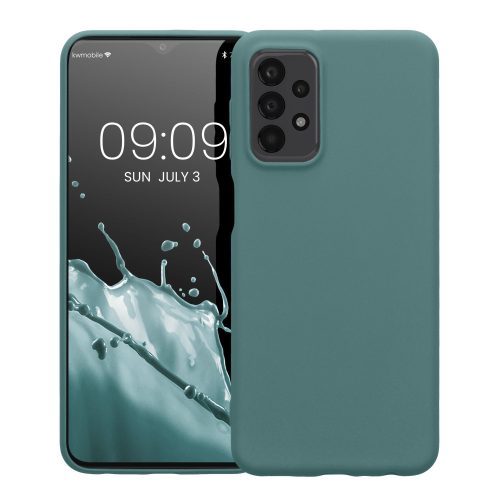 Husa Kwmobile pentru Samsung Galaxy A23/Galaxy A23 5G, Albastru, Silicon, 57804.207