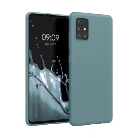   Husa Kwmobile pentru Samsung Galaxy A51, Verde, Silicon, 51196.206