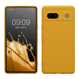   Husa Kwmobile pentru Google Pixel 7a, Portocaliu, Silicon, 61598.191