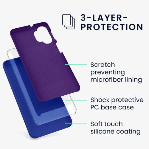 Husa Kwmobile pentru Samsung Galaxy A32 5G, Albastru, Silicon, 54336.134