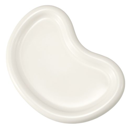 Tava ceramica Navaris, design abstract Moon, 24x16.5x3 cm, pentru bijuterii, bej, ceramica