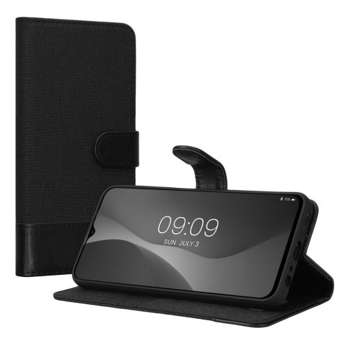Husa Kwmobile pentru Ulefone Note 16 Pro, Negru, Textil/Silicon, 61723.73