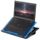 Masa reglabila laptop Navaris, 9 unghiuri, 37.6x28x5.8 cm, perna dubla, negru, plastic/textil