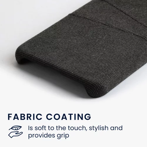 Husa Kwmobile pentru Google Pixel 8, Gri inchis, Textil/Plastic, 61883.19