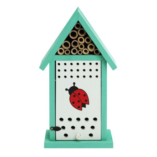 Casa pentru buburuze Navaris cu tuburi pentru albine, 14.5x9x24.5 cm, NAV000025VE001C