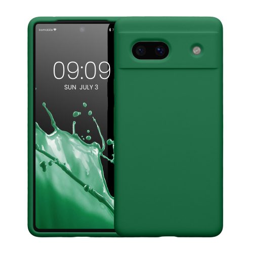 Husa Kwmobile pentru Google Pixel 7a, Verde, Silicon, KWM000019YE020C