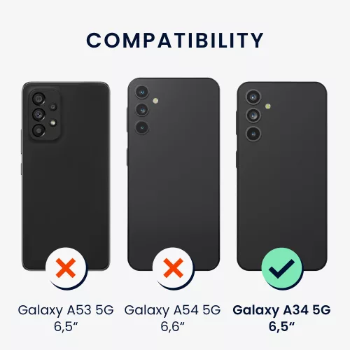 Husa Kwmobile pentru Samsung Galaxy A34 5G, Verde inchis, Silicon, KWM0000191B004C
