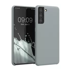   Husa Kwmobile pentru Samsung Galaxy S21, Gri, Silicon, KWM000012BT068C