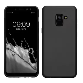   Husa Kwmobile pentru Samsung Galaxy A8 (2018), Gri, Silicon, KWM0000093L012C