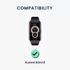 Set 2 Curele Kwmobile pentru Huawei Band 8, Negru/Verde inchis, Silicon, KWM0000198N004C