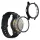 Set 2 Huse Kwmobile cu sticla securizata pentru Garmin Venu 3S, Transparent/Negru, Plastic, KWM0000251S002C