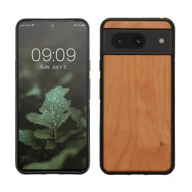   Husa Kwmobile pentru Google Pixel 8, Maro, Lemn, KWM0000208X002C