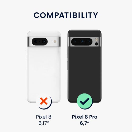 Husa Kwmobile pentru Google Pixel 8 Pro, Negru, Plastic, KWM000020JL001C