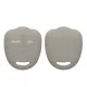 Husa Cheie Auto Kwmobile pentru Mitsubishi 2 Butoane, Gri, Silicon, KWM000008JC004C