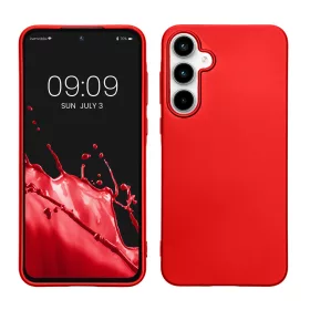   Husa Kwmobile pentru Samsung Galaxy A55, Rosu, Silicon, KWM000021MI003C