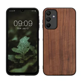   Husa Kwmobile pentru Samsung Galaxy A15 5G, Maro, Lemn, KWM000021MN001C