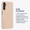 Husa Kwmobile pentru Samsung Galaxy A05s, Auriu, Silicon, KWM000021NA005C