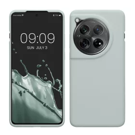   Husa Kwmobile pentru OnePlus 12, Verde deschis, Silicon, KWM000022QC004C