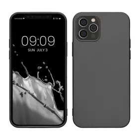   Husa Kwmobile pentru Apple iPhone 12/iPhone 12 Pro, Gri, Silicon, KWM000013WJ007C