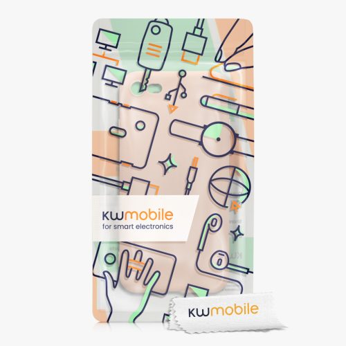 Husa Kwmobile pentru Apple iPhone SE (2022)/iPhone SE (2020)/iPhone 8, Crem, Silicon, KWM0000083F057C