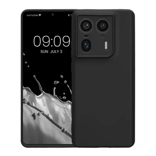 Husa Kwmobile pentru Motorola Edge 50 Ultra, Negru, Silicon, KWM000022SW001C
