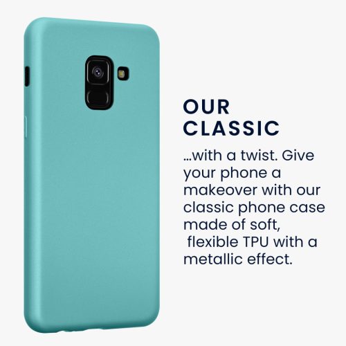 Husa Kwmobile pentru Samsung Galaxy A8 (2018), Verde deschis, Silicon, KWM0000093L014C