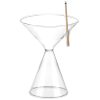 Suport betisoare parfumate Navaris din sticla, cu colector de cenusa, transparent, sticla