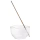 Suport betisoare parfumate Navaris, bol sticla borosilicata, 10x5, 8 cm, transparent, sticla