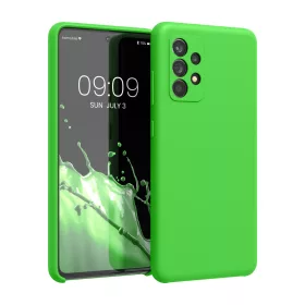   Husa Kwmobile pentru Samsung Galaxy A52/Galaxy A52 5G/Galaxy A52s 5G, Silicon, Verde, 54347.159