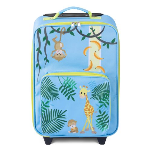 Troler copii Navaris, model jungle, 45x30x16 cm, maner telescopic, multicolor, plastic