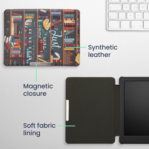 Husa pentru Kobo Glo HD/Touch 2.0, Kwmobile, Multicolor, Piele ecologica, 34348.49