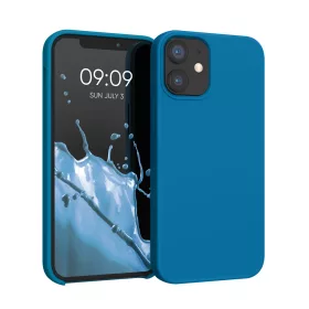   Husa kwmobile pentru Apple iPhone 12 Mini, Silicon, Albastru, 52640.228