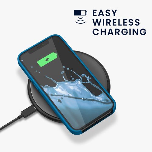 Husa kwmobile pentru Apple iPhone 12 Mini, Silicon, Albastru, 52640.228