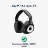 Set 2 Perne de urechi pentru casti Sennheiser RS160/RS170/RS180, Kwmobile, Negru, Textil, 59704.01