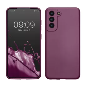   Husa kwmobile pentru Samsung Galaxy S21 FE, Silicon, Mov, 55485.230
