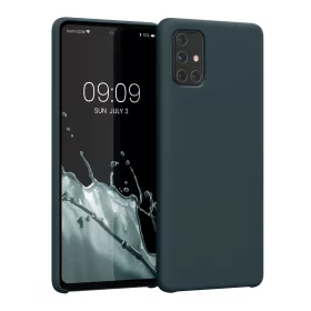   Husa kwmobile pentru Samsung Galaxy A71, Silicon, Albastru, 51209.202