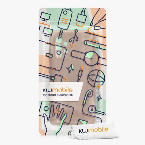 Husa kwmobile pentru Samsung Galaxy A52/Galaxy A52 5G/Galaxy A52s 5G, Silicon, Maro, 54347.245