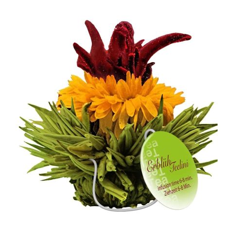 Set ceai infloritor Creano ErbluhTeelini pentru cana, 8 bucati (4 arome), ceai verde