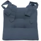 Perna Home pentru scaun cu panglica Homelevel, 42 x 46 cm, Albastru, Poliester / Bumbac, 55197.04