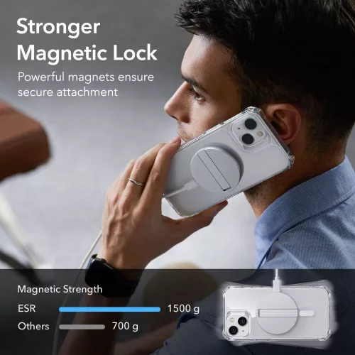 Husa ESR Air Armor Halolock MagSafe pentru Apple iPhone 14 Plus/15 Plus Transparent